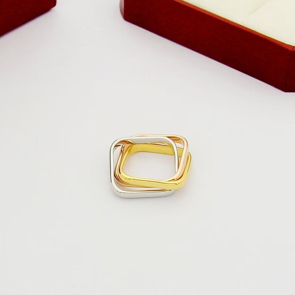 [Luxe Jewelry]TRINITY 3.5MM CUSHION RING COLLECTION