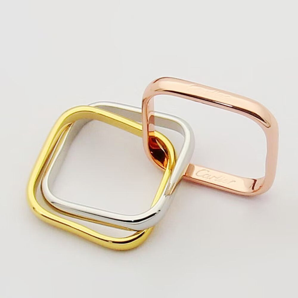 [Luxe Jewelry]TRINITY 3.5MM CUSHION RING COLLECTION