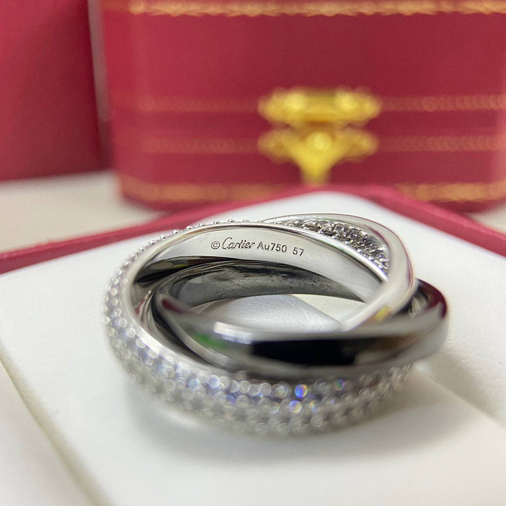 [Luxe Jewelry]TRINITY 3.2MM RING BLACK CERAMIC