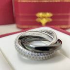 [Luxe Jewelry]TRINITY 3.2MM RING BLACK CERAMIC