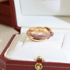 [Luxe Jewelry]TRINITY 3.2MM RING PINK DIAMOND