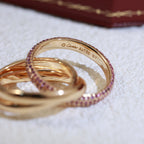 [Luxe Jewelry]TRINITY 3.2MM RING PINK DIAMOND