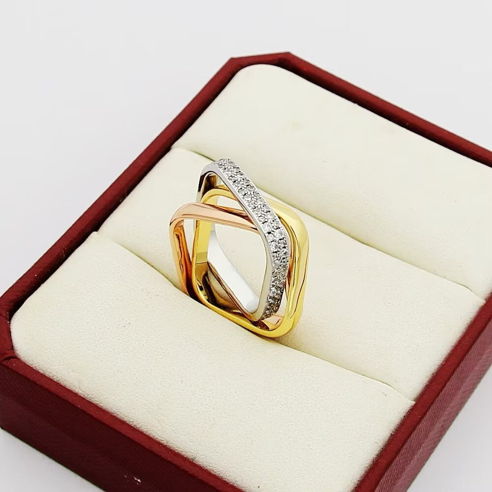 [Luxe Jewelry]TRINITY 3.5MM CUSHION RING COLLECTION