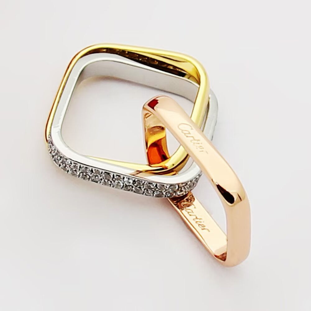 [Luxe Jewelry]TRINITY 3.5MM CUSHION RING COLLECTION