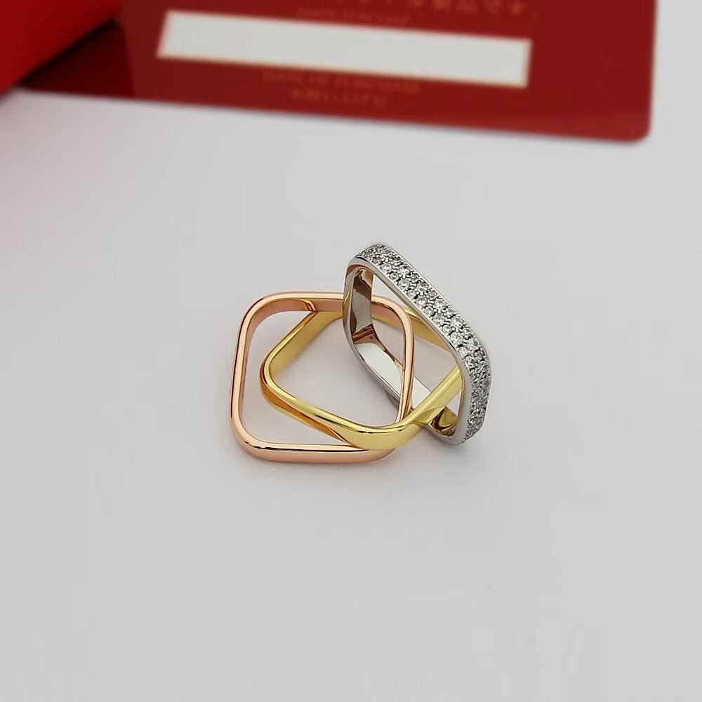 [Luxe Jewelry]TRINITY 3.5MM CUSHION RING COLLECTION