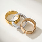 [Luxe Jewelry]LOVE 4MM 1 DIAMOND RING