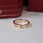 [Luxe Jewelry]LOVE 4MM 1 DIAMOND RING