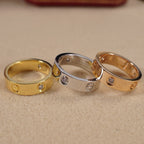 [Luxe Jewelry]LOVE 5.5MM 3 DIAMOND RING