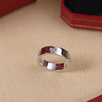 [Luxe Jewelry]LOVE 5.5MM 3 DIAMOND RING