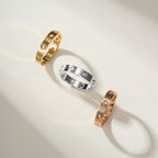 [Luxe Jewelry]LOVE 4MM 8 DIAMOND RING