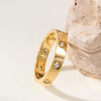 [Luxe Jewelry]LOVE 4MM 8 DIAMOND RING