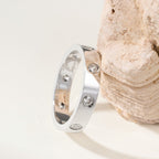 [Luxe Jewelry]LOVE 4MM 8 DIAMOND RING