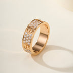 [Luxe Jewelry]LOVE RING 5.5MM DIAMONDS PAVED