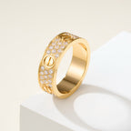 [Luxe Jewelry]LOVE RING 5.5MM DIAMONDS PAVED