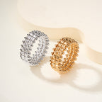 [Luxe Jewelry]CLASH 9.2MM DOUBLE ROW RING