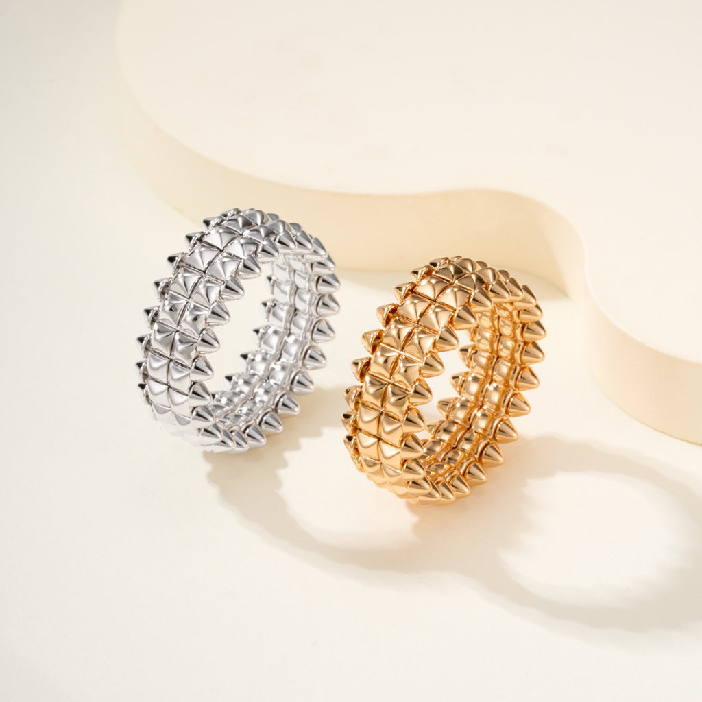 [Luxe Jewelry]CLASH 9.2MM DOUBLE ROW RING
