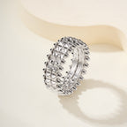 [Luxe Jewelry]CLASH 9.2MM DOUBLE ROW RING