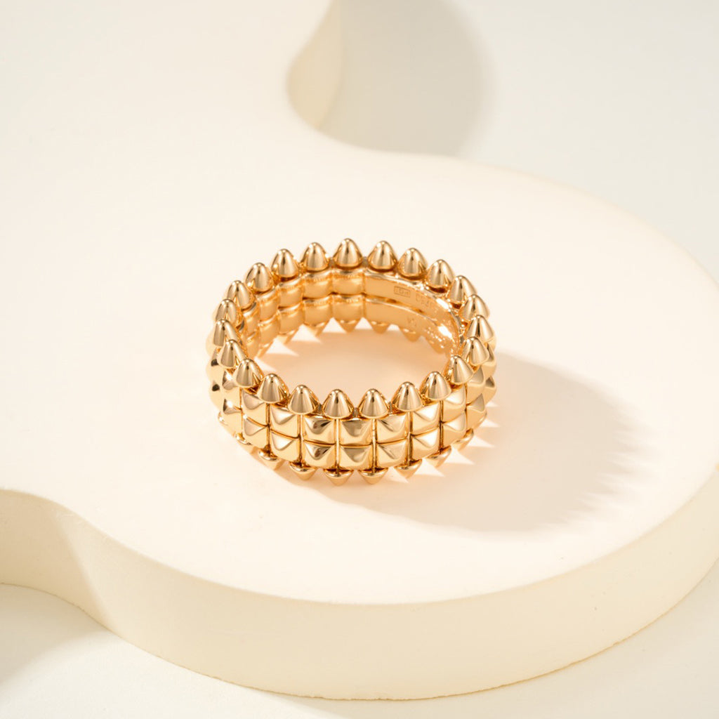 [Luxe Jewelry]CLASH 9.2MM DOUBLE ROW RING