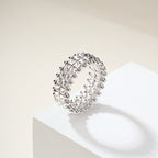[Luxe Jewelry]CLASH 9.2MM DOUBLE ROW RING