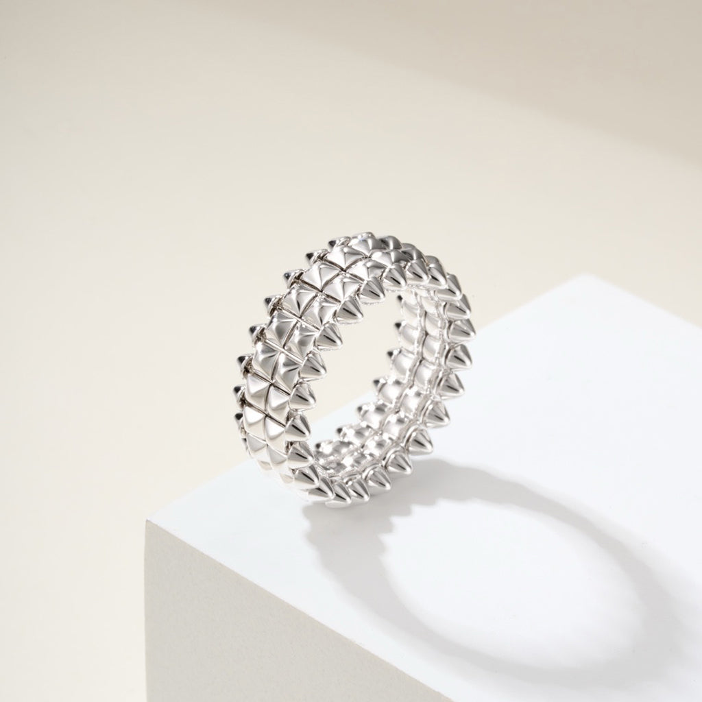 [Luxe Jewelry]CLASH 9.2MM DOUBLE ROW RING