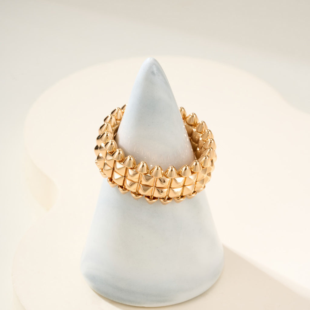 [Luxe Jewelry]CLASH 9.2MM DOUBLE ROW RING
