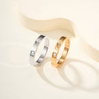[Luxe Jewelry]LOVE RING 4MM 1 DIAMOND