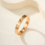 [Luxe Jewelry]LOVE RING 4MM 1 DIAMOND