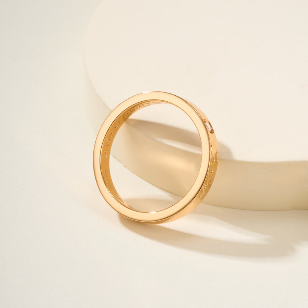 [Luxe Jewelry]LOVE RING 4MM 1 DIAMOND