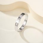 [Luxe Jewelry]LOVE RING 4MM 1 DIAMOND