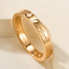 [Luxe Jewelry]LOVE RING 4MM 1 DIAMOND