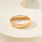 [Luxe Jewelry]LOVE RING 4MM 1 DIAMOND