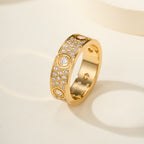 [Luxe Jewelry]LOVE 5.5MM FULL-PAVE 6-DIAMOND RING