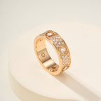 [Luxe Jewelry]LOVE 5.5MM FULL-PAVE 6-DIAMOND RING