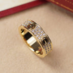 [Luxe Jewelry]LOVE RING 5.5MM DIAMONDS PAVED