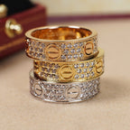 [Luxe Jewelry]LOVE RING 5.5MM DIAMONDS PAVED