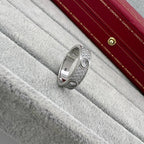[Luxe Jewelry]LOVE 5.5MM FULL-PAVE 6-DIAMOND RING