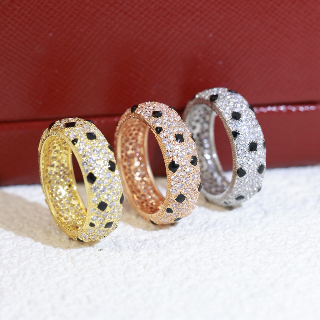 [Luxe Jewelry]PANTHERE SPOTTED FULL DIAMOND RING