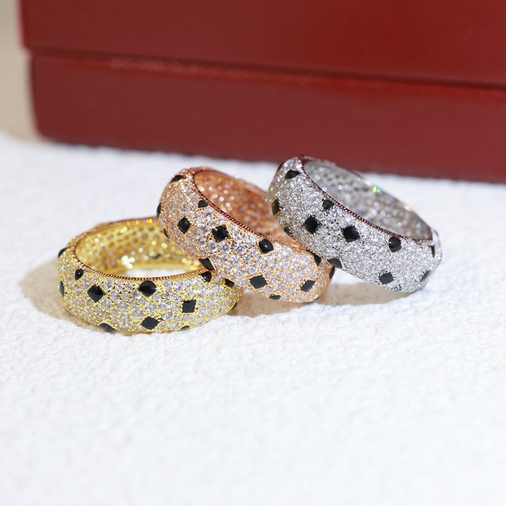 [Luxe Jewelry]PANTHERE SPOTTED FULL DIAMOND RING