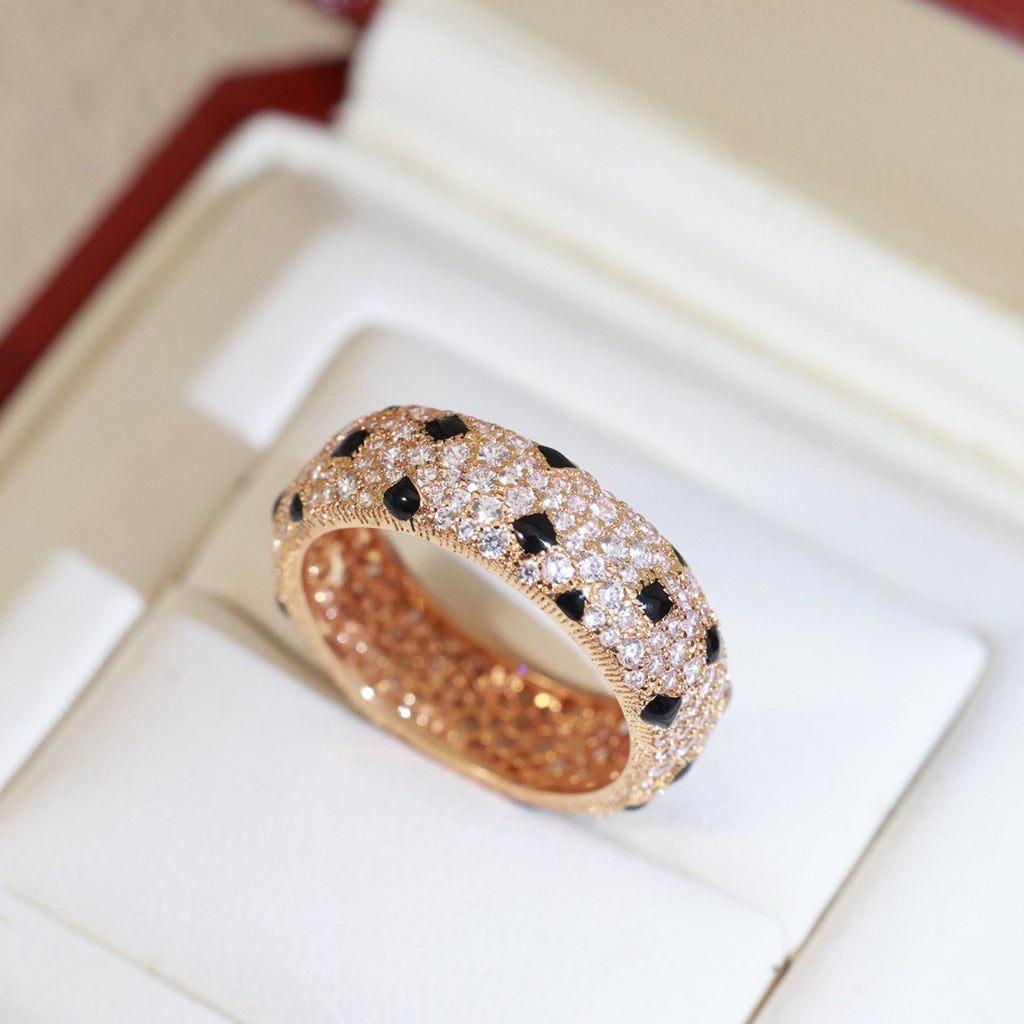 [Luxe Jewelry]PANTHERE SPOTTED FULL DIAMOND RING