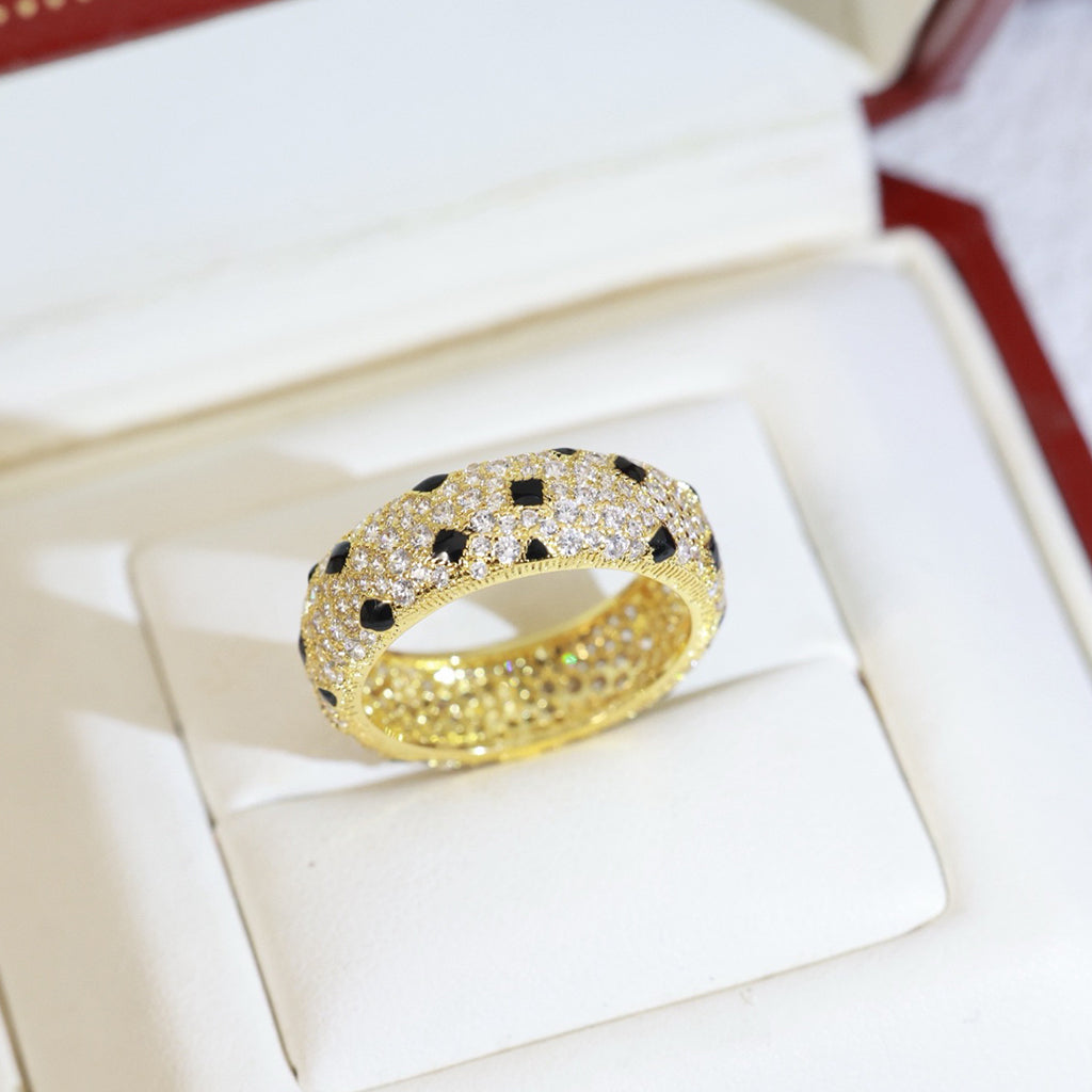 [Luxe Jewelry]PANTHERE SPOTTED FULL DIAMOND RING