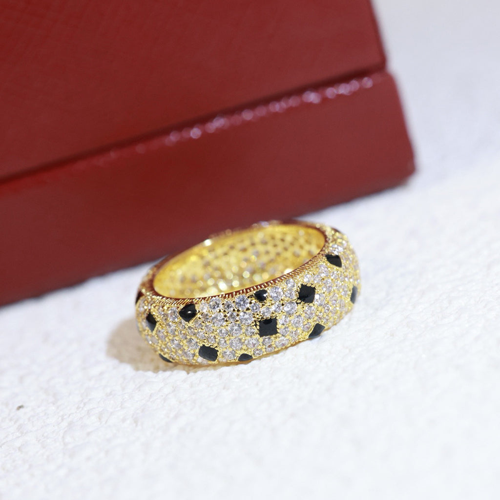 [Luxe Jewelry]PANTHERE SPOTTED FULL DIAMOND RING