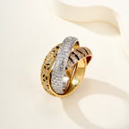 [Luxe Jewelry]TRINITY  RING LEOPARD PRINT