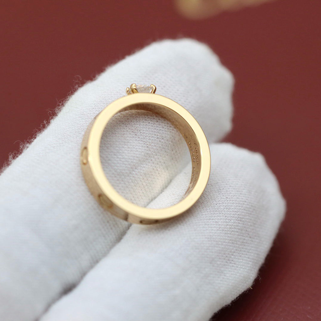 [Luxe Jewelry]LOVE RING 3.6MM 1 BIG DIAMOND