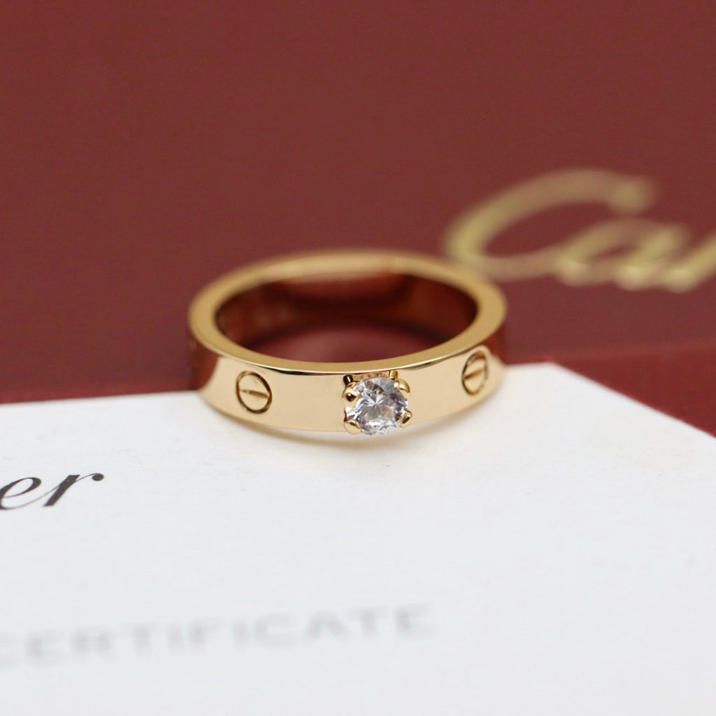 [Luxe Jewelry]LOVE RING 3.6MM 1 BIG DIAMOND