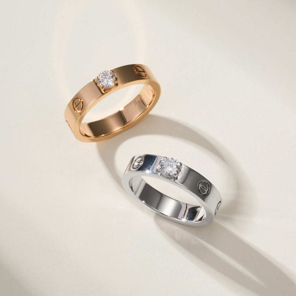 [Luxe Jewelry]LOVE RING 3.6MM 1 BIG DIAMOND