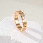 [Luxe Jewelry]LOVE RING 3.6MM 1 BIG DIAMOND