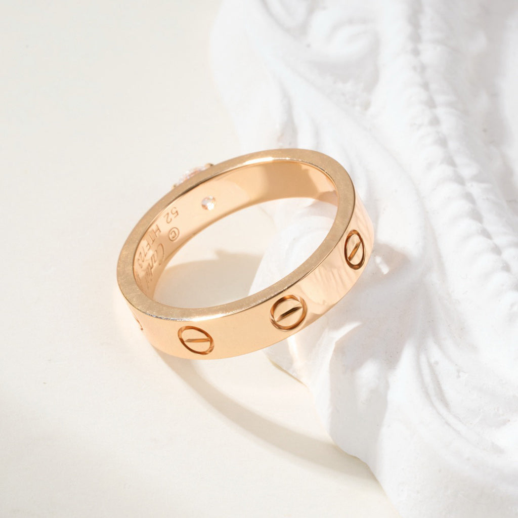 [Luxe Jewelry]LOVE RING 3.6MM 1 BIG DIAMOND