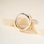 [Luxe Jewelry]LOVE PINK GOLD SILVER DIAMOND DOUBLE RING