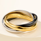 [Luxe Jewelry]TRINITY 3.2MM RING BLACK CERAMIC