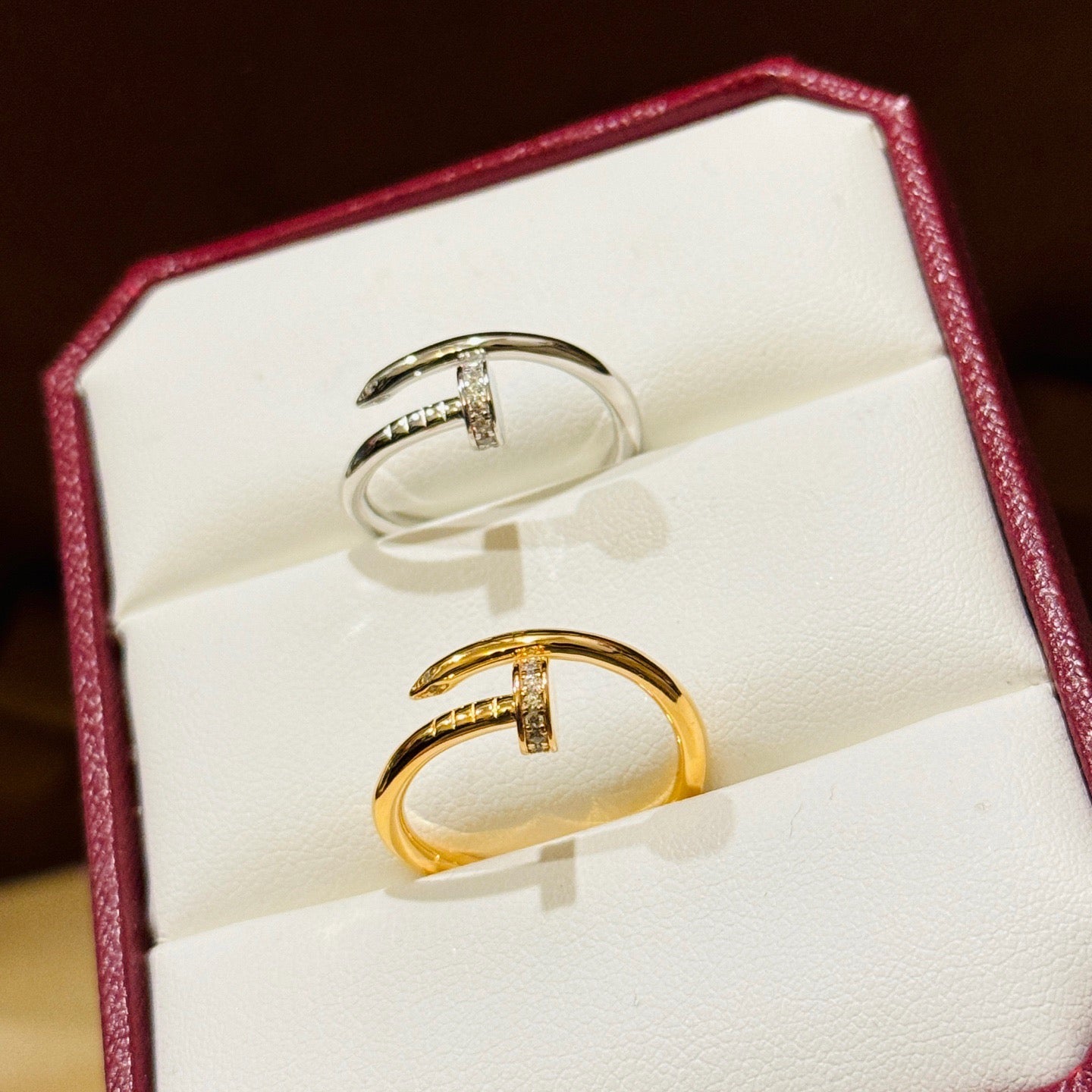 [Luxe Jewelry]JUSTE 1.8MM HALF DIAMOND RING